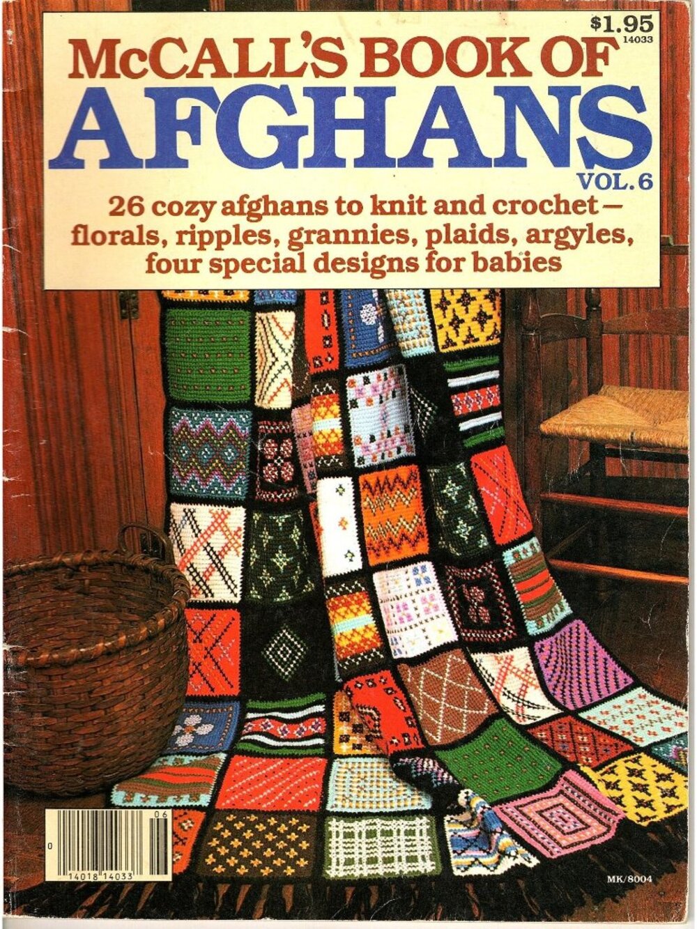 McCalls Book Of Afghans Vol. 6 Crochet and Knitting Patterns 26 Designs